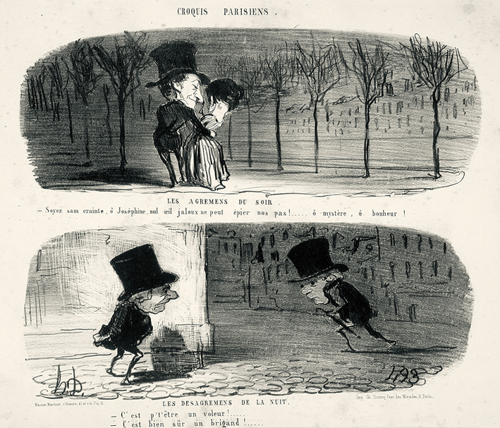  奥诺雷·杜米埃 Honore Daumier ——晚上烦恼夜的乐趣